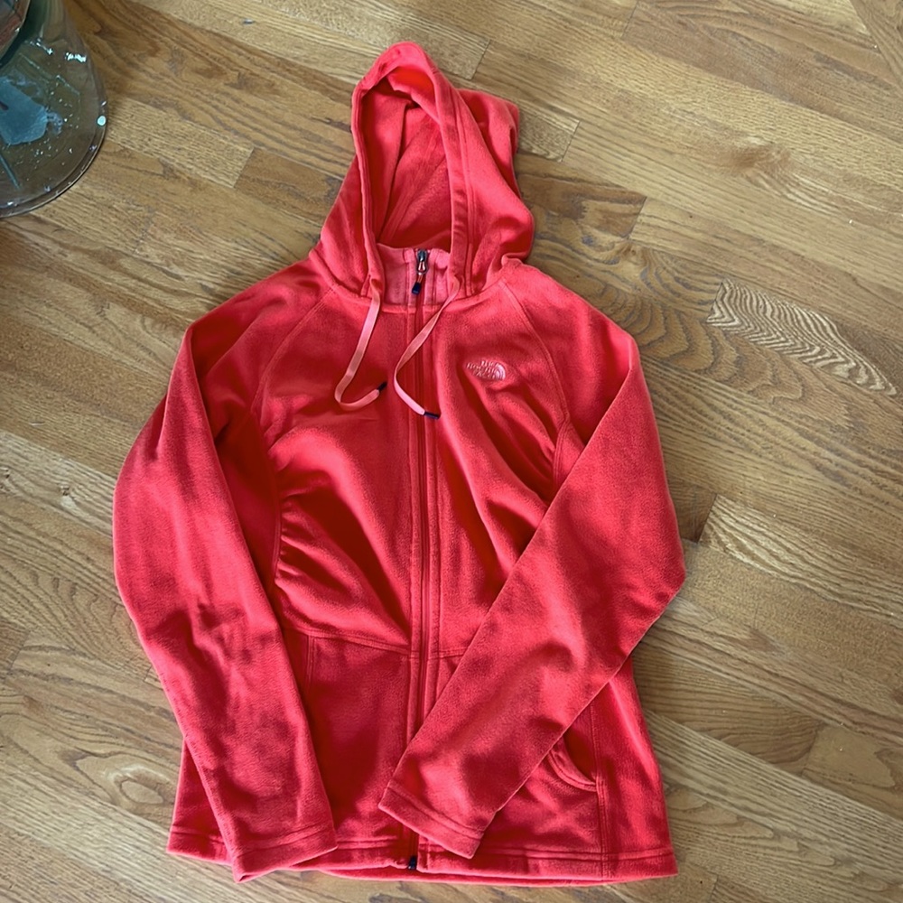 The North Face orange fleece